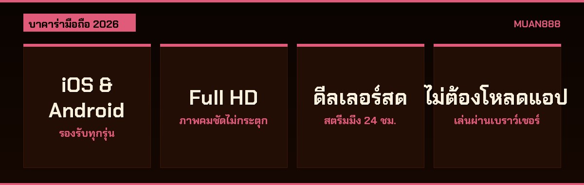 บาคาร่ามือถือ 2026 ค่าย SA Gaming AE Sexy Evolution